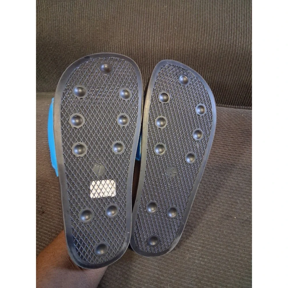 Odd Future Donut Slides Men's 7 Blue Pink Yellow Novelty Summer Father's Day‎